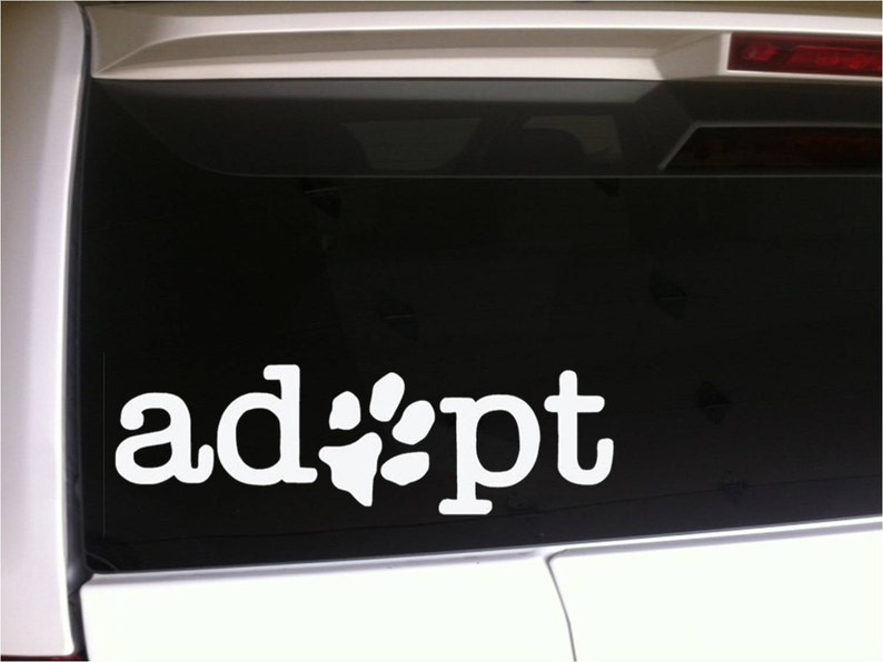 Animal Adoption Car Decal Vinyl Sticker 6 Pets Animals Shelter Rescue Humane Society