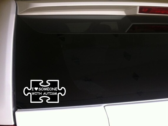 Download Free I Love Someone With Autism Car Decal Vinyl Sticker 6 Etsy SVG Cut Files