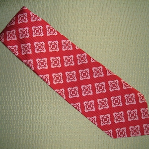Vintage 70s Red Necktie