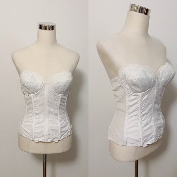 Vintage 1950s Warner’s Merry Widow Cream and White