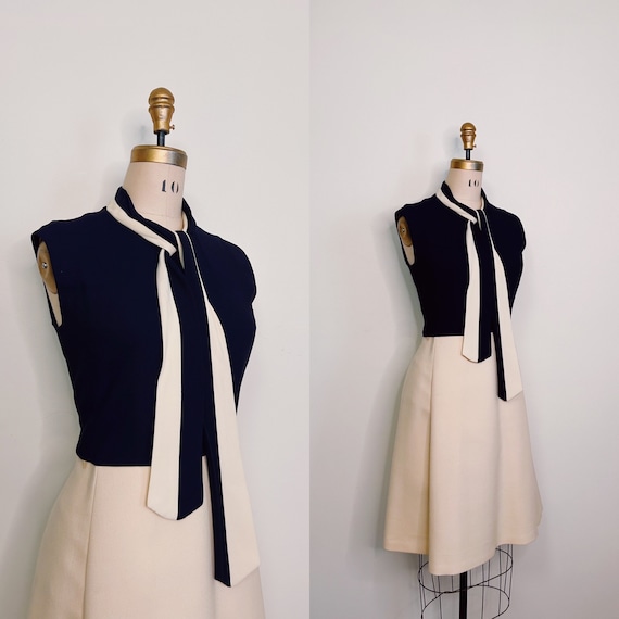 1960s Lilli Ann Knit Paris Wool and Silk Dress an… - image 5