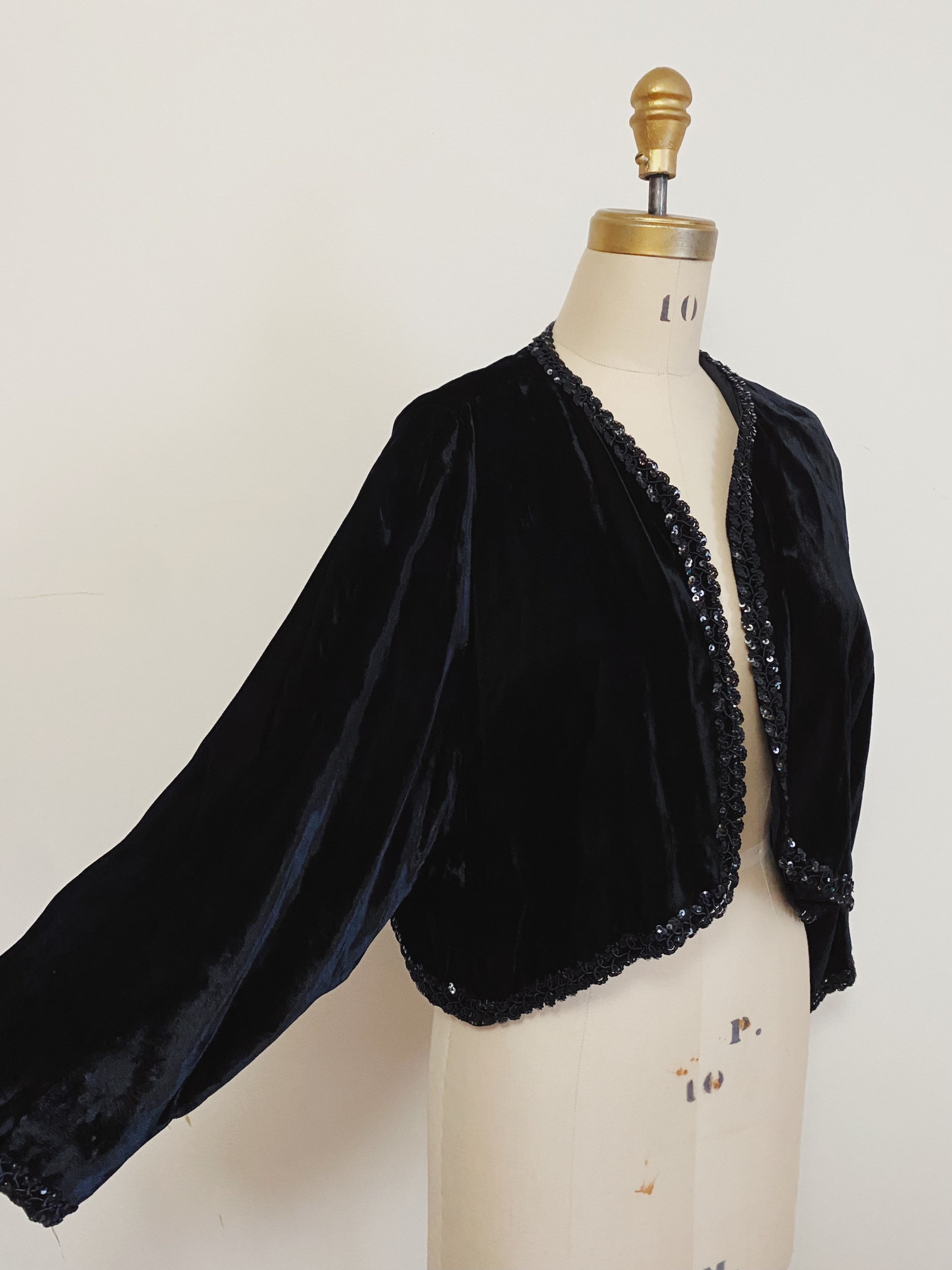 Velvet Bolero Jacket - Etsy