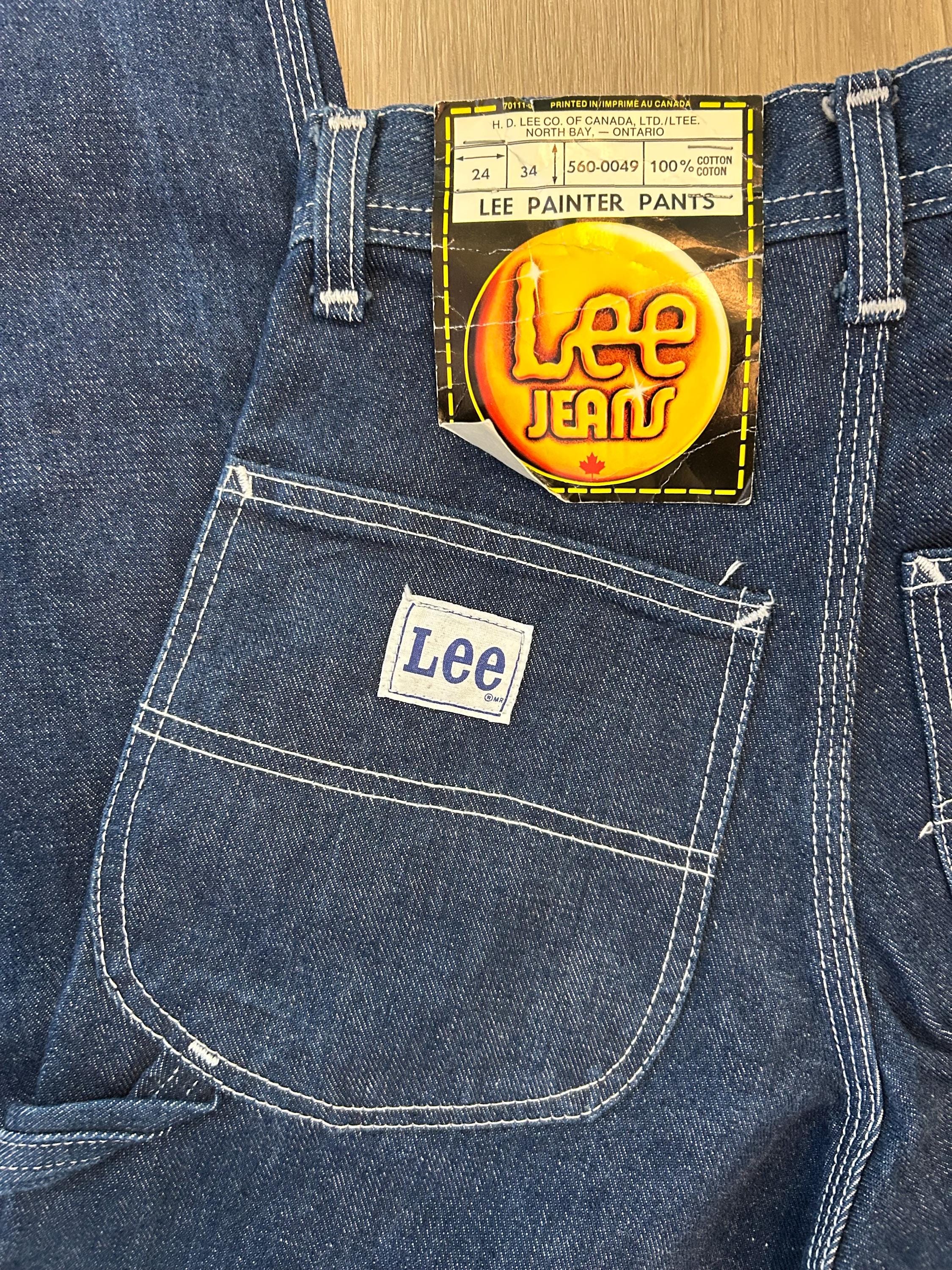 1970s Deadstock Youth Lee Painter Pants | Size 10–12 | Made in