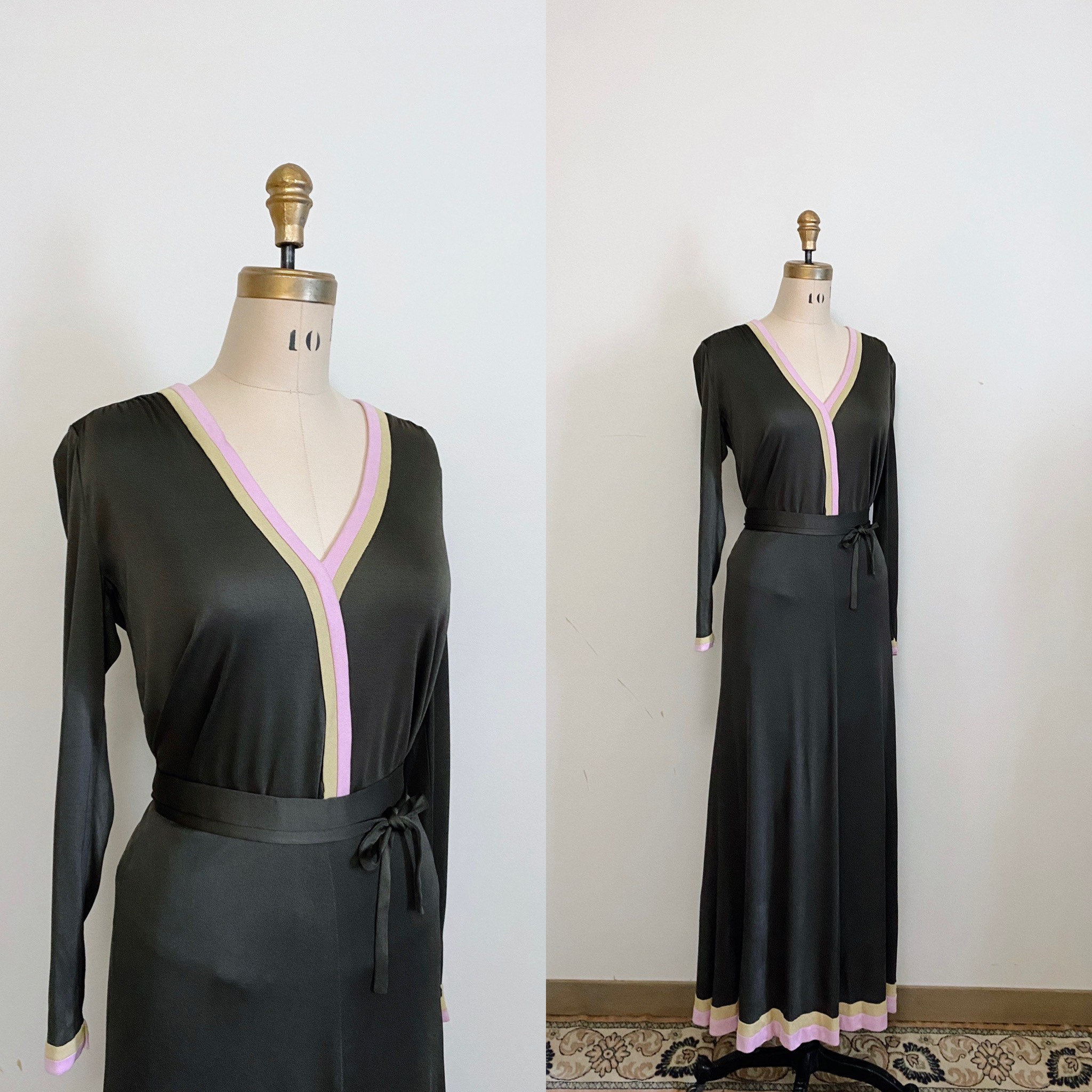 1970s Maggy Reeves Coffee Colored Top and Skirt Set Size - Etsy Canada