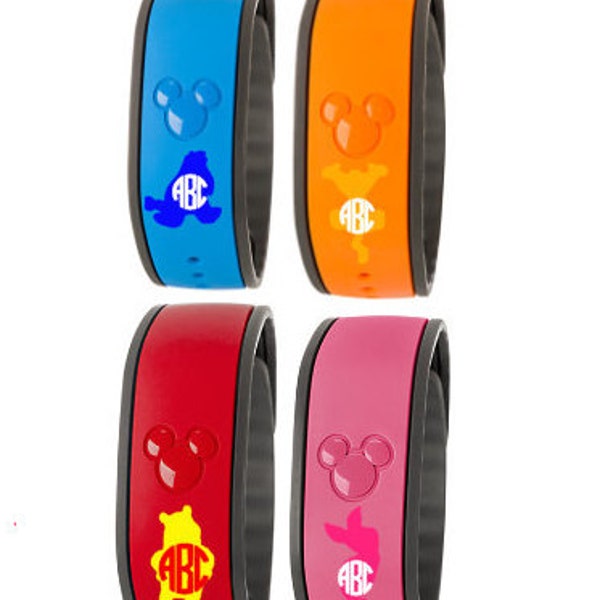 Winnie the Pooh Magic Band Decals / Disney Magic Band Decals / Custom Monograms / Disney Acessories