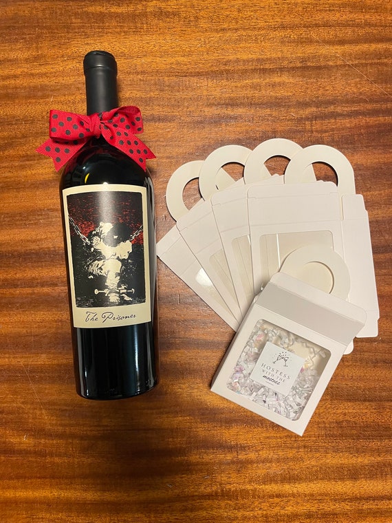 Wine Bottle Gift Box Wine Gift Tag Wine Box Hostess Gift Idea Wine