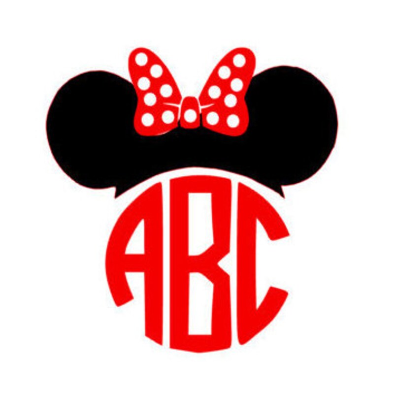 Minnie Monogram - Etsy