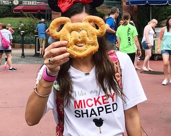 I like my food Mickey shaped shirt