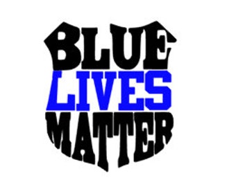 Blue Lives Matter Police Badge Decal / Police Office Decal / Back the Blue