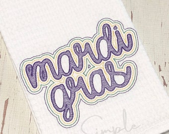 Mardi Gras Kitchen Towel, Mardi Gras Towel