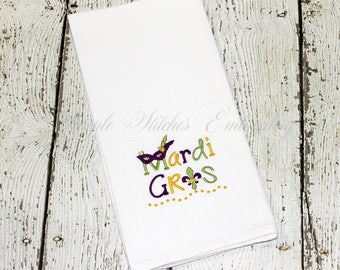 Mardi Gras Kitchen Tea Towel