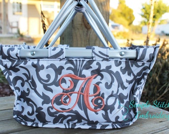 Personalized Monogrammed Mini Market Tote,  Personalized Tote, Tote