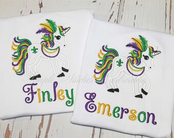 Mardi Gras Unicorn Shirt