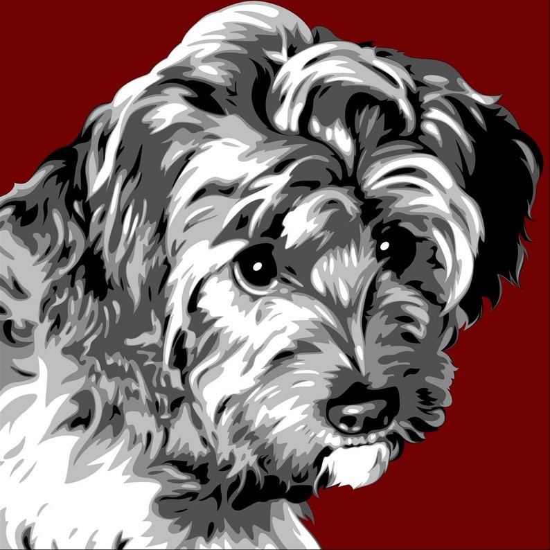 Portraits for Pets-Personalized Pet Portrait-Custom Dog Art-Custom Dog Portrait-Custom Pet Art-Dog Gift-Dog Artwork-Pet Portrait-Custom Gift