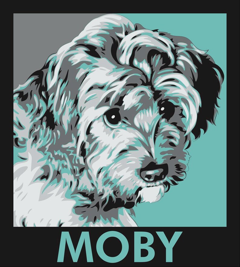 Portraits for Pets-Personalized Pet Portrait-Custom Dog Art-Custom Dog Portrait-Custom Pet Art-Dog Gift-Dog Artwork-Pet Portrait-Custom Gift