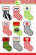 Christmas Stocking SVG Cut Files - Monogram Frames for Vinyl Cutters, Screen Printing, Silhouette, Die Cut Machines, & More 