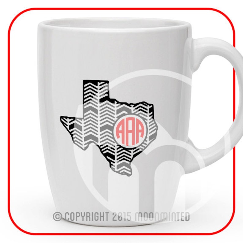 Download Texas SVG Cut Files Monogram Frames for Vinyl Cutters | Etsy