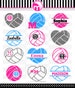 Volleyball SVG Cut Files - Monogram Frames for Vinyl Cutters, Screen Printing, Silhouette, Die Cut Machines, & More 