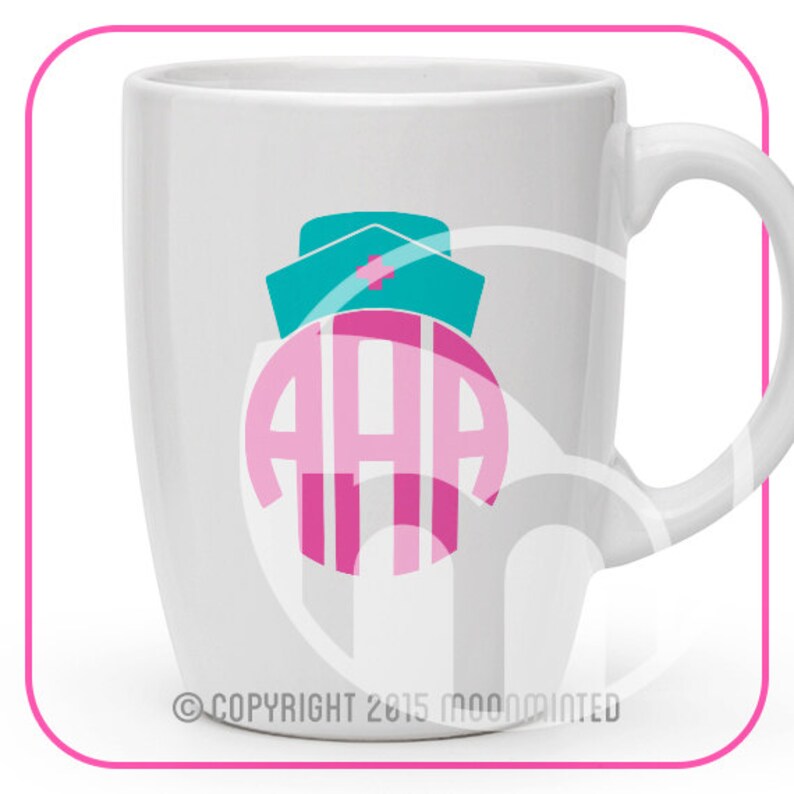 Download Nurse SVG Cut Files Monogram Frames for Vinyl Cutters | Etsy