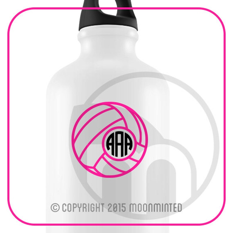 Download Volleyball SVG Cut Files Monogram Frames for Vinyl Cutters ...