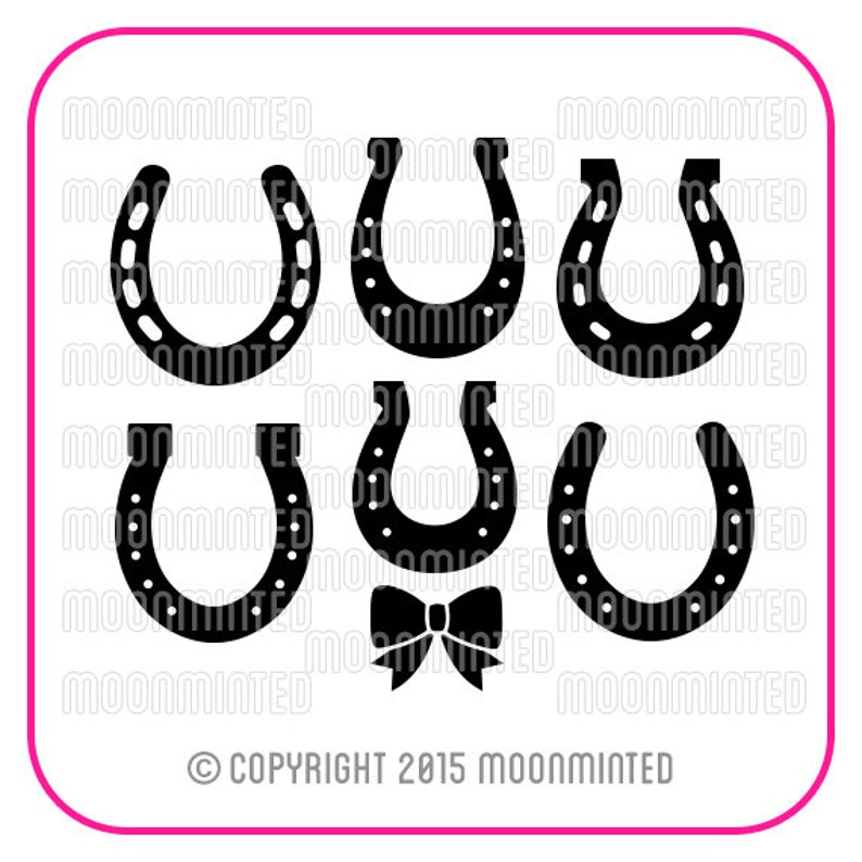Download Western Horseshoe SVG Cut Files Monogram Frames for Vinyl ...