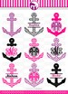 Nautical Anchor SVG Cut Files - Monogram Frames for Vinyl Cutters, Screen Printing, Silhouette, Die Cut Machines, & More 