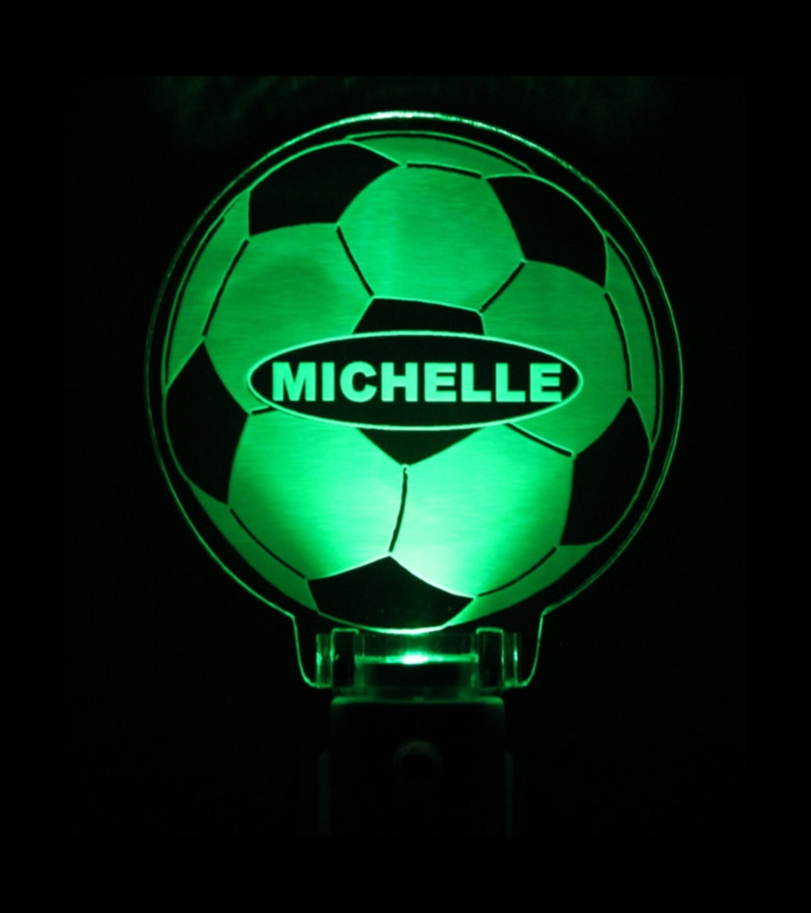 Personalized Soccer Ball Night Light Gift for Kids Etsy