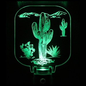 Cactus Desert Saguaro Night light