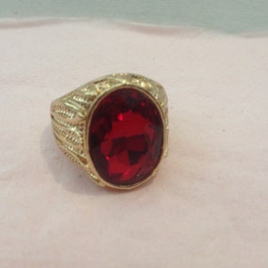 Ring mit Stein vintage Bild 5