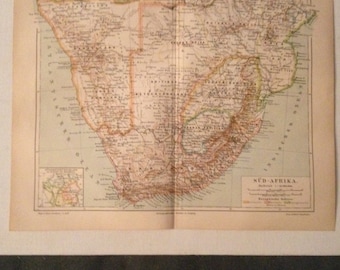 Chromolithographie, "Süd-Afrika".