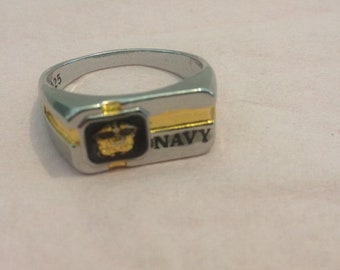 Ring vintage,"Navy". Seafaring, Navy, Military