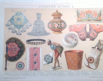 Chromolithography "Indian art I.".