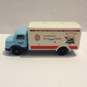 Modellauto 1:87, 2 mal LKW Stockmeyer Wurst, von Grell Bild 2