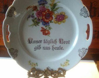 Teller vintage,"Unser täglich Brot...".