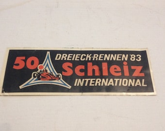 Sticker Motorcycle," 50th Triangle Race 83 Schleiz international".