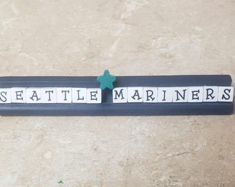 SEATTLE MARINERS One of a kind desk sign. Free Ground Advantage shipping in the USA. ChuckBooks