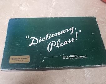 Dictionary, Please! Game. 1953. Free Ground Advantage shipping in the USA. ChuckBooks