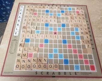 Milton Bradley SCRABBLE Game. 1989. Complete. Free Ground Advantage shipping in the USA. ChuckBooks