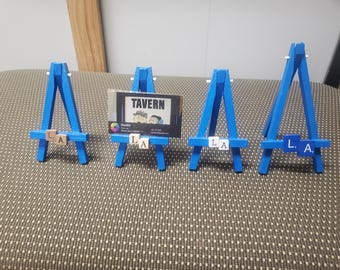 LA Dodgers Art Easel Business Card Holders. Lot of 4. Free Ground Advantage shipping in the USA. ChuckBooks