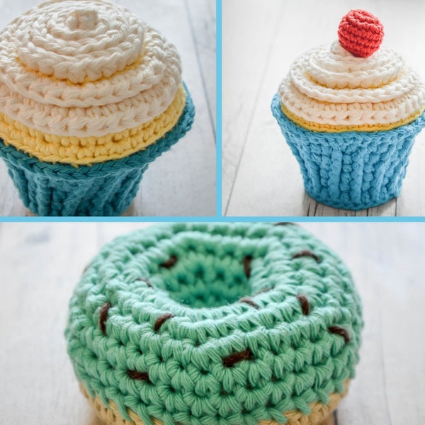 Sweet Treats Crochet Pin Cushion. 3 styles et 109 options de couleurs. Fait à la main sur commande.