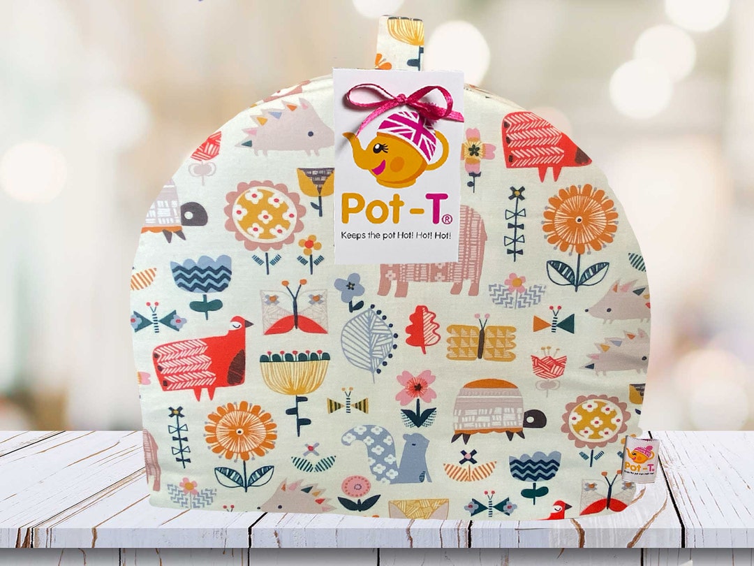 Large Tea Cosy, Insulated and Handmade in the UK Pott Max Hibernating