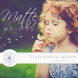 Matte Photoshop Actions | Instant Download | Matte Photo Effect