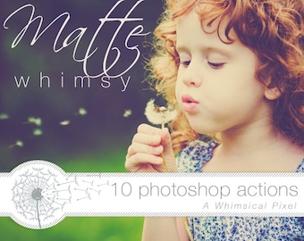 Matte Photoshop Actions | Instant Download | Matte Photo Effect