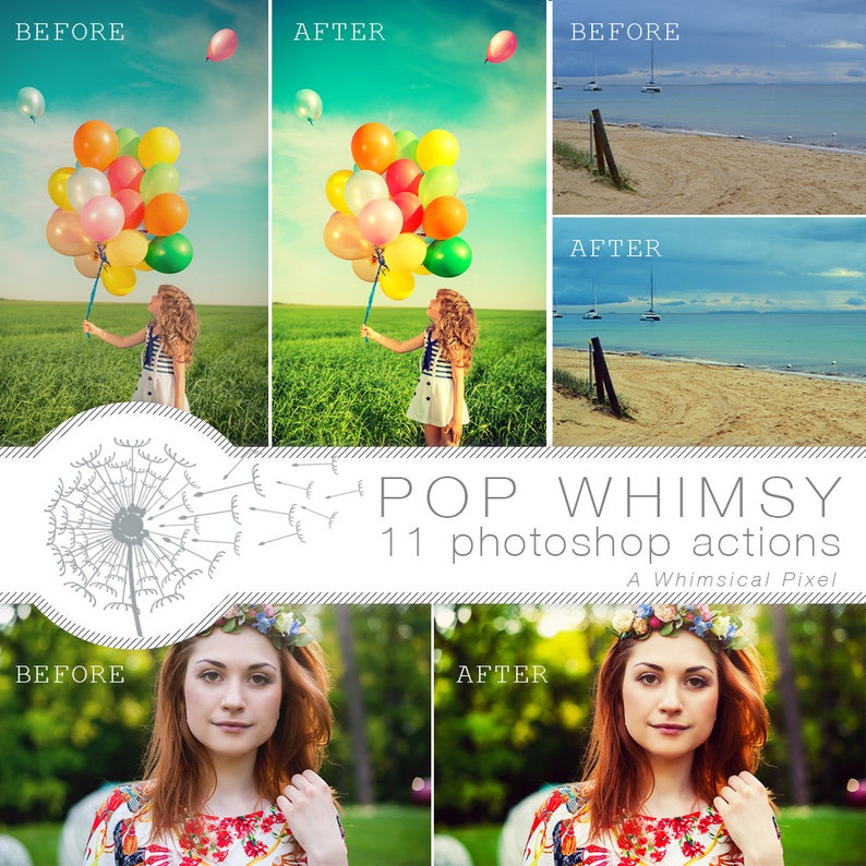 Brightening Photoshop effects Instant Download Color Pop Photoshop Actions