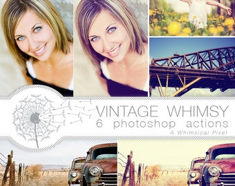 Vintage Photoshop Actions | Instant Download | Retro Effects for photoshop