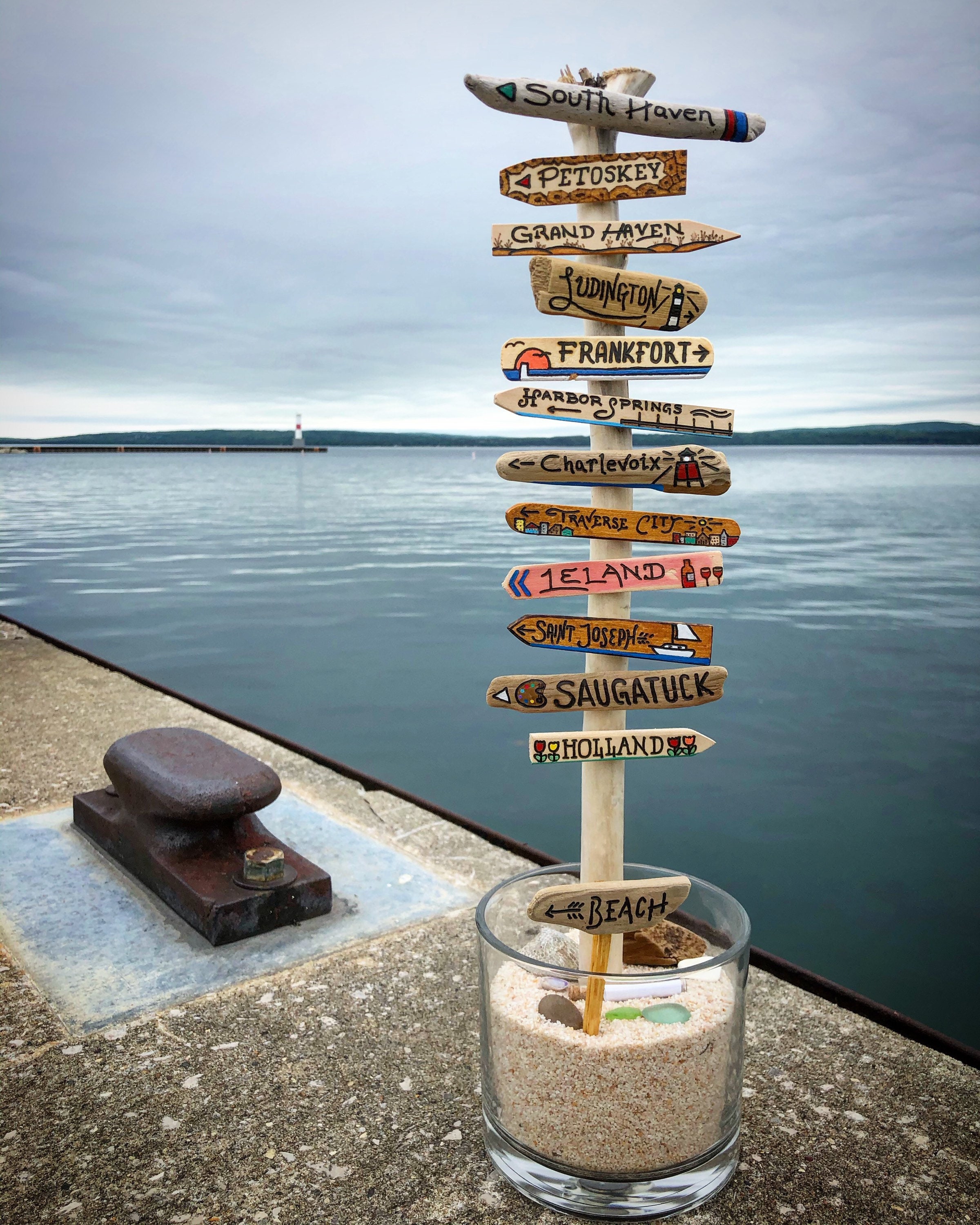 Custom Nautical Port Town gift boating sailing coastal Etsy