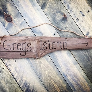 Driftwood Custom Sign - Personalized wood sign gift | Welcome Sign Mother's day gift Beach Decor Beach Sign, Housewarming New Home Coastal