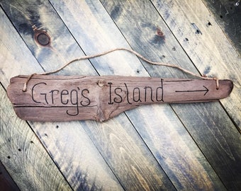 Driftwood Custom Sign - Personalized wood sign gift | Welcome Sign Mother's day gift Beach Decor Beach Sign, Housewarming New Home Coastal