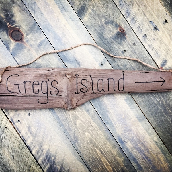 Personalized Text Wood Sign: Custom Driftwood Welcome Sign, Beach Decor Housewarming Gift, New Home Coastal Wall Art, Mother's Day Gift
