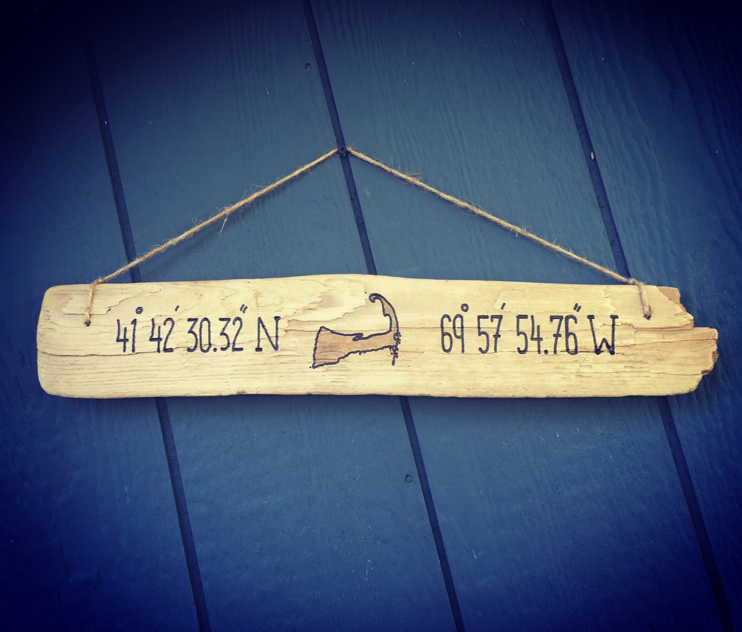 Cape Cod Driftwood Sign Nantucket Martha's Vineyard, Massachusetts